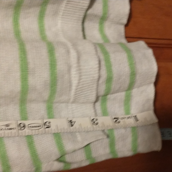 Aeropostale woman's size SP v-neck knitted striped oversized high-low sweater - Picture 8 of 11